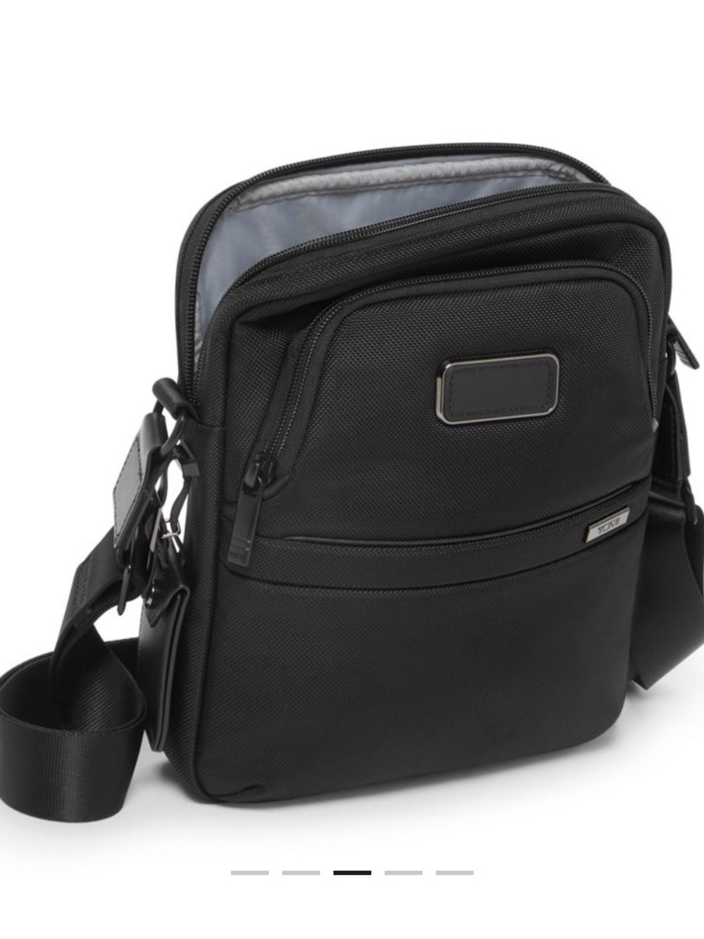 Black Crossbody Men's Travel Bag - Compact Everyday Carry